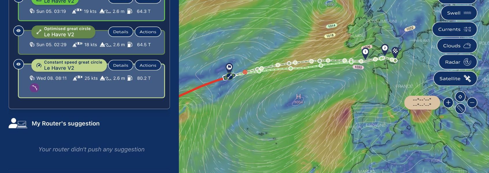 Route Comparison_MarineWeatherIntelligence